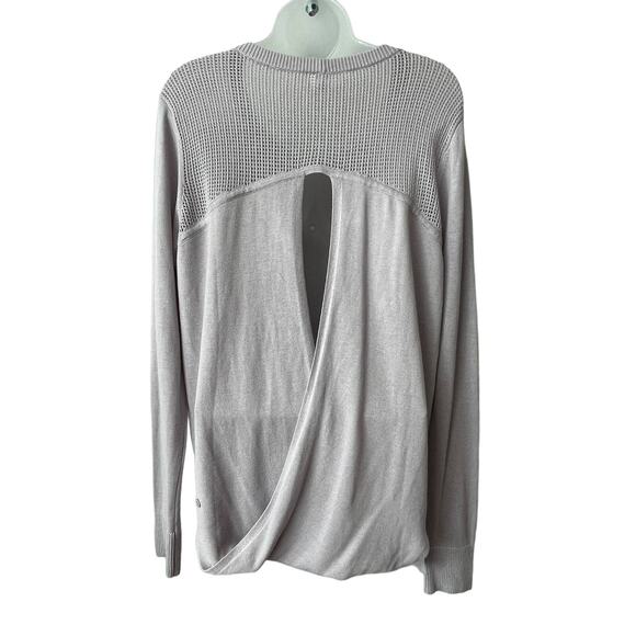 Lululemon Back to Balance LS Sweater Cashlu in Iced Iris Size 10 NWOT - Picture 2 of 7